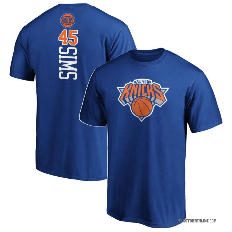 Jericho Sims T-Shirt | Authentic New York Knicks Jericho Sims T-Shirts ...